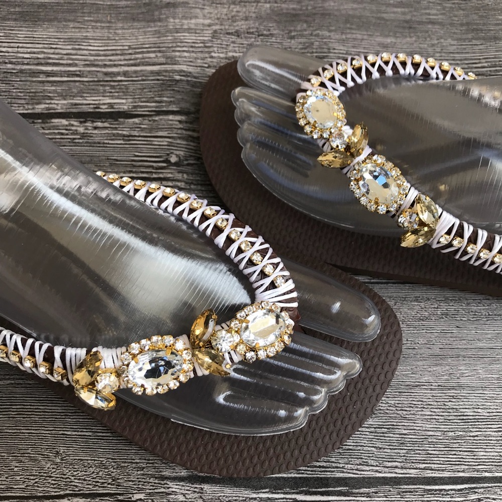 NEW ♡ Gorgeous Embellished ♡ Havaianas - Picture 2 of 8